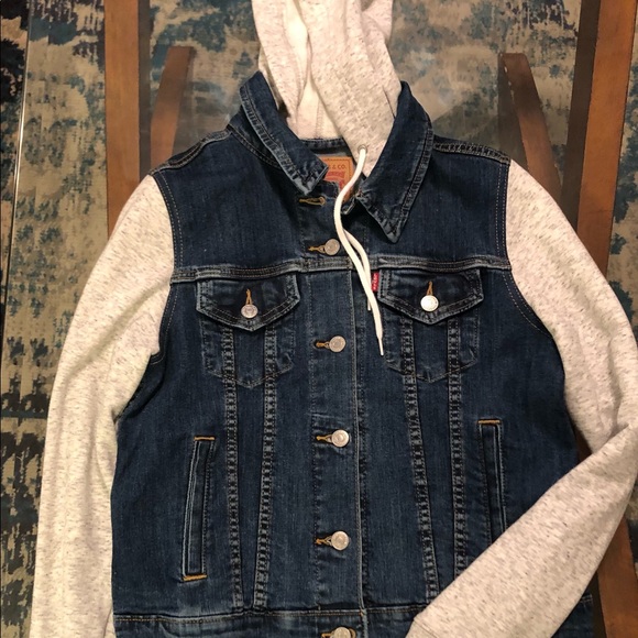 NWT Levis Original Hybrid Trucker Jean Denim Jacket Womens Size Medium - Picture 6 of 15